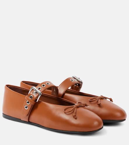 Miu Miu Leather ballet flats - Miu Miu - Modalova