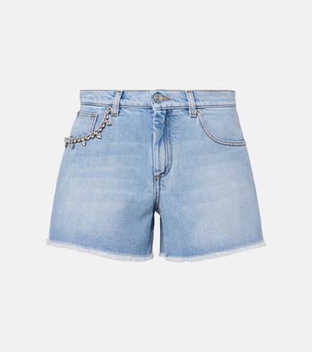Area Embellished denim shorts - Area - Modalova
