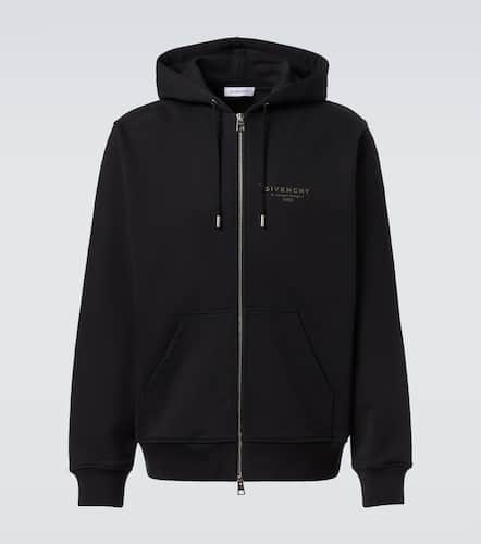 Stamp cotton fleece hoodie - Givenchy - Modalova