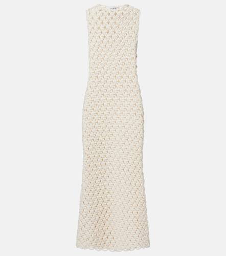 AlaÃ¯a Open-knit cotton-blend maxi dress - Alaia - Modalova