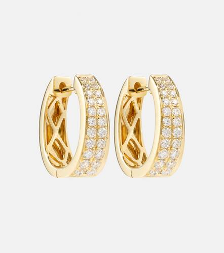 Meryl Small 18kt hoop earrings with diamonds - Anita Ko - Modalova