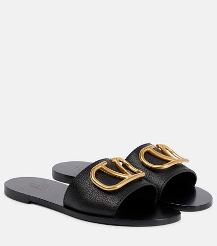 VLogo leather slides - Valentino Garavani - Modalova