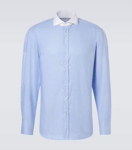 Cotton poplin shirt - Brunello Cucinelli - Modalova