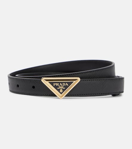 Cinturón de piel Saffiano con logo - Prada - Modalova
