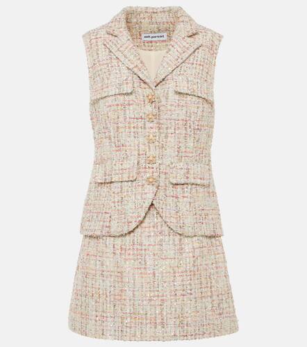 Embellished boucle minidress - Self-Portrait - Modalova