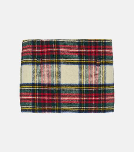 Miu Miu Checked wool miniskirt - Miu Miu - Modalova