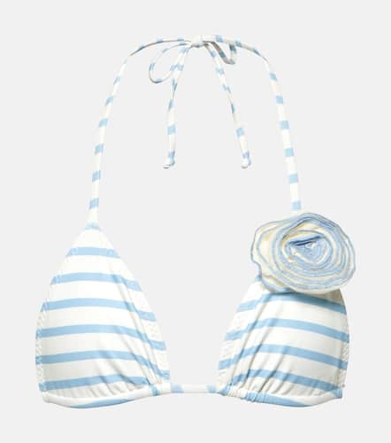 Rose floral-appliquÃ© bikini top - Same - Modalova
