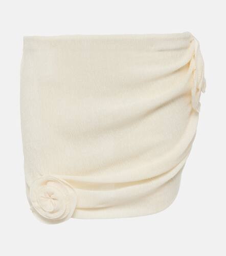 Floral-appliquÃ© crÃªpe miniskirt - Magda Butrym - Modalova