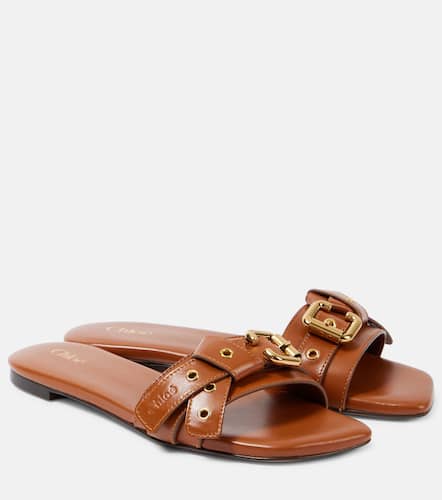Chlo Mae leather slides - Chloe - Modalova