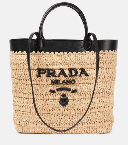 Small crochet raffia-effect tote bag - Prada - Modalova