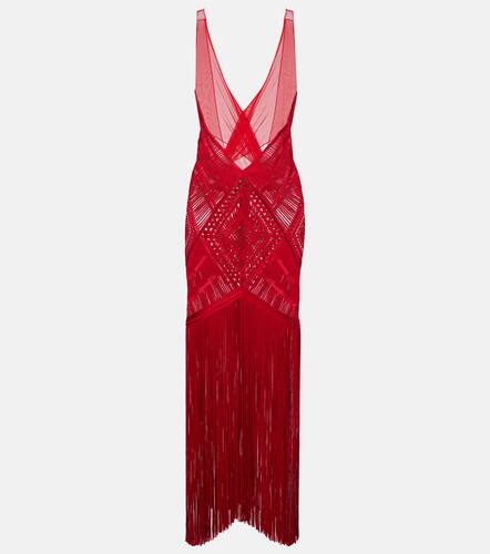 Robe de cocktail Soutache brode en tulle - The Attico - Modalova