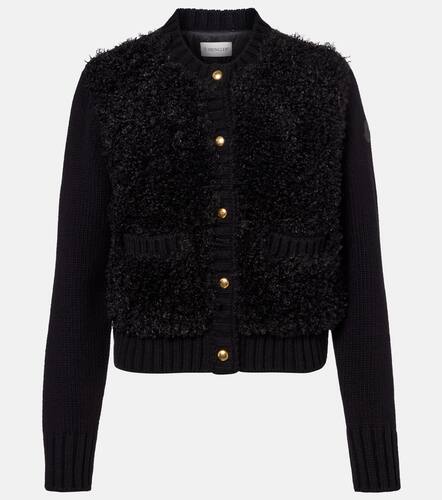 Cardigan matelass en laine - Moncler - Modalova