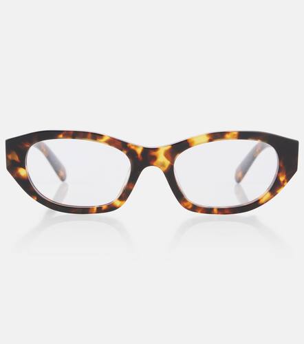 Miu Miu Logo oval glasses - Miu Miu - Modalova