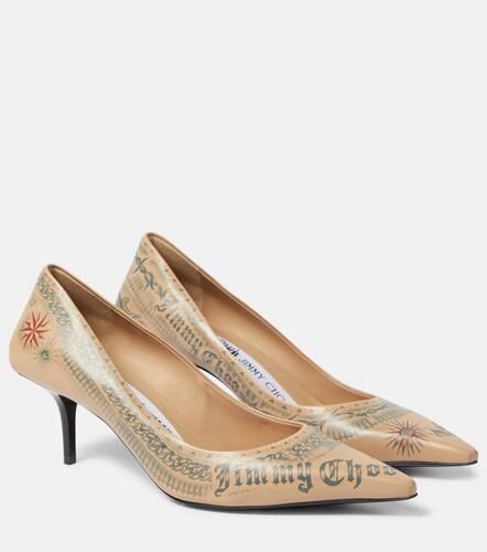 X Jean Paul Gaultier  Escarpins Tattoo en cuir - Jimmy Choo - Modalova
