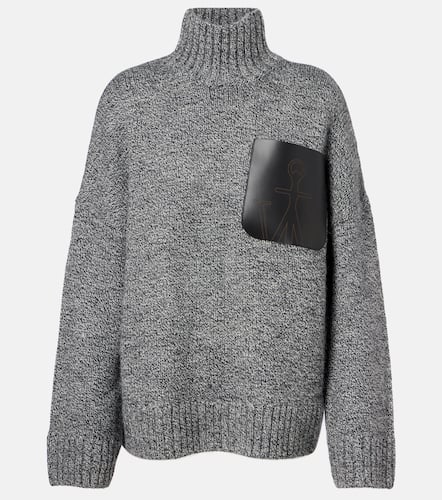 Wool and alpaca-blend turtleneck sweater - JW Anderson - Modalova