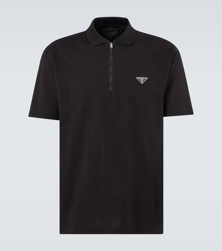 Prada Polo en coton et Re-Nylon - Prada - Modalova