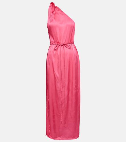 Isabelle one-shoulder satin kaftan - Poupette St Barth - Modalova