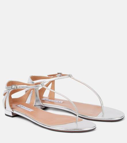Frida metallic leather sandals - Aquazzura - Modalova
