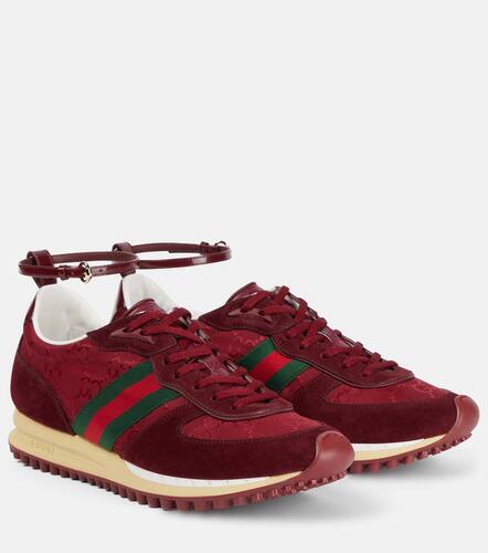 Re-Motion suede-trimmed sneakers - Gucci - Modalova