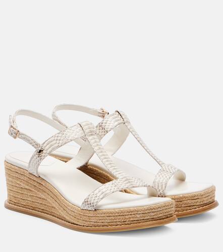 Espadrilles compenses Theia 100 en cuir - Jimmy Choo - Modalova