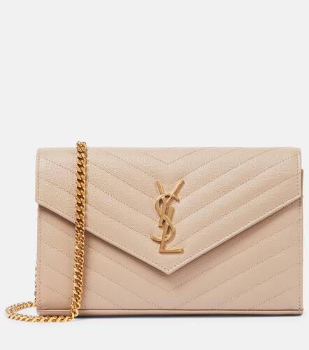 Cassandre matelasse leather wallet on chain - Saint Laurent - Modalova
