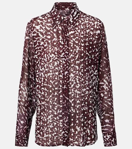 Semi-sheer zebra-print shirt - Dries Van Noten - Modalova