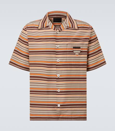 Chemise imprime en coton et soie - Prada - Modalova