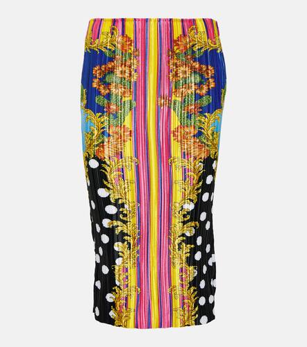 Medusa Palm Springs pliss midi skirt - Versace - Modalova