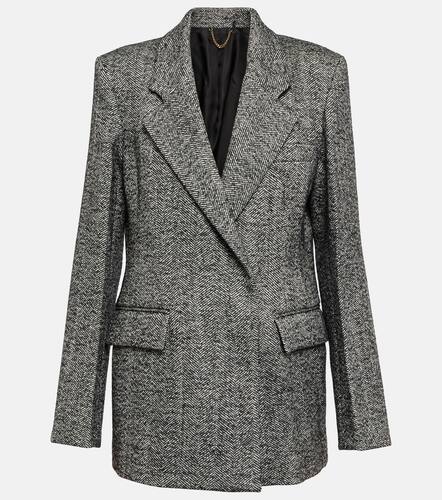 Herringbone wool-blend blazer - Victoria Beckham - Modalova