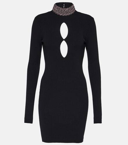Embellished wool-blend minidress - Giuseppe di Morabito - Modalova
