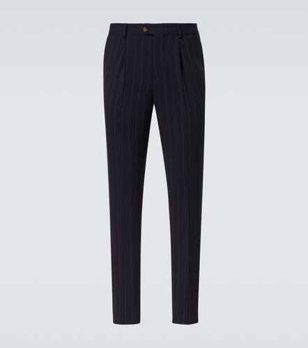 Chalkstripe wool straight pants - Brunello Cucinelli - Modalova