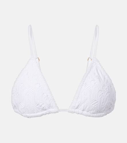 Broderie anglaise cotton bikini top - Farm Rio - Modalova