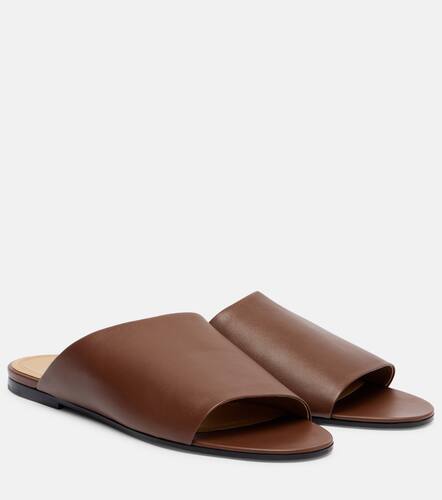 The Row Signum leather slides - The Row - Modalova