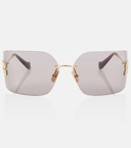 Miu Miu Logo square sunglasses - Miu Miu - Modalova