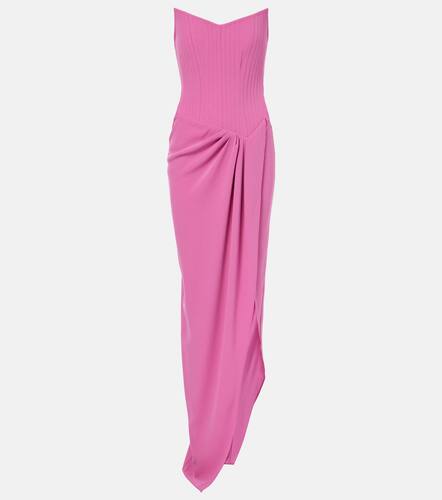 Alex Perry Draped crepe corset gown - Alex Perry - Modalova