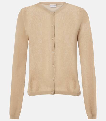 Cardigan en coton mlang  logo - Moncler - Modalova