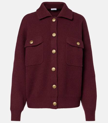 Cardigan en laine, cachemire et soie - Brunello Cucinelli - Modalova