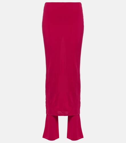 Alaïa Pantaloni in jersey a vita alta con gonna - Alaia - Modalova