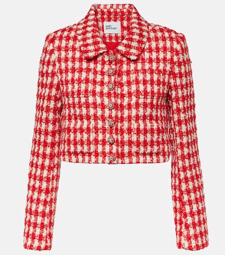 Houndstooth boucle jacket - Self-Portrait - Modalova