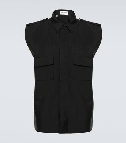 Hemd Saharienne aus Faille - Saint Laurent - Modalova