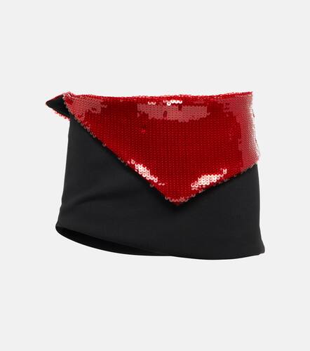 Sequin-trimmed miniskirt - LaQuan Smith - Modalova