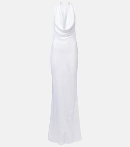 Norma Kamali Halterneck draped gown - Norma Kamali - Modalova