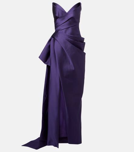 Draped strapless mikado gown - Monique Lhuillier - Modalova