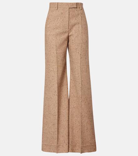 High-rise virgin wool wide-leg pants - Valentino - Modalova