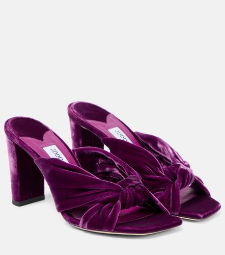 Mules Avenue 85 en velours - Jimmy Choo - Modalova