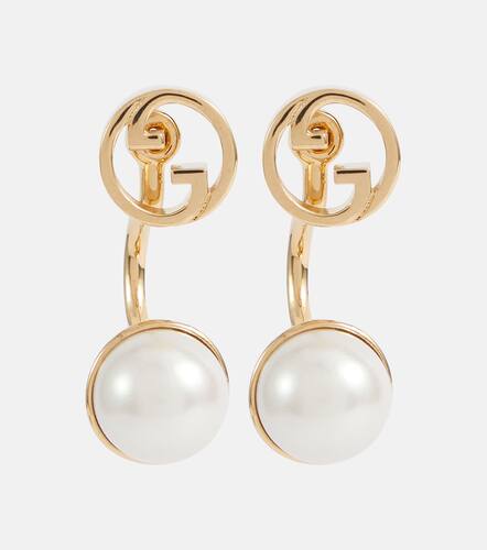 Blondie Interlocking G faux pearl earrings - Gucci - Modalova