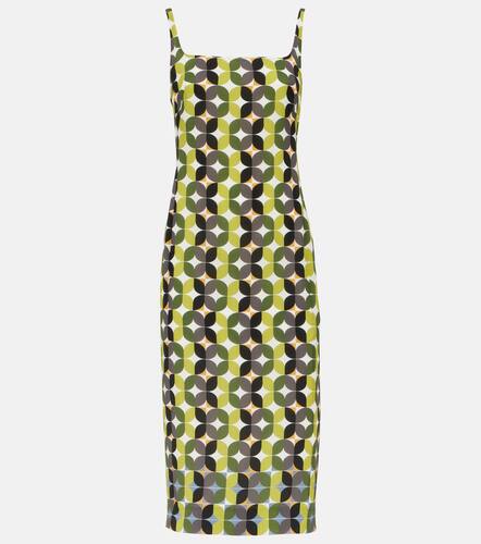 Printed crpe midi dress - Dries Van Noten - Modalova