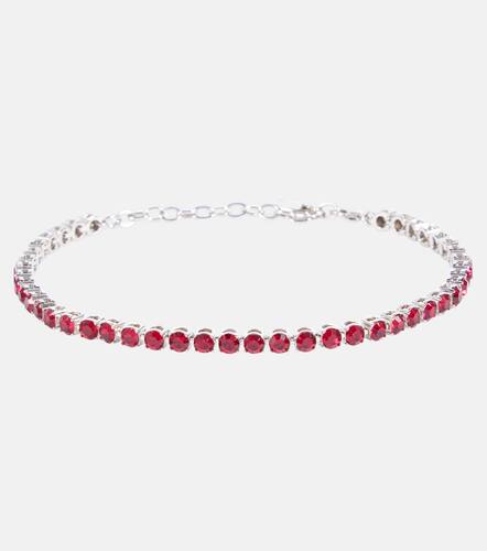Embellished tennis anklet - Amina Muaddi - Modalova