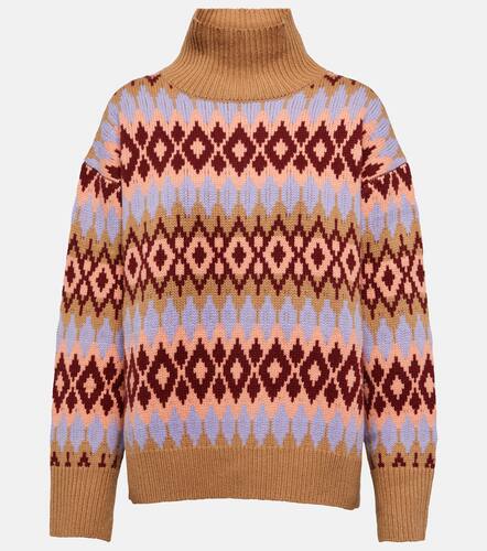 Intarsia wool and cashmere turtleneck sweater - Jardin des Orangers - Modalova