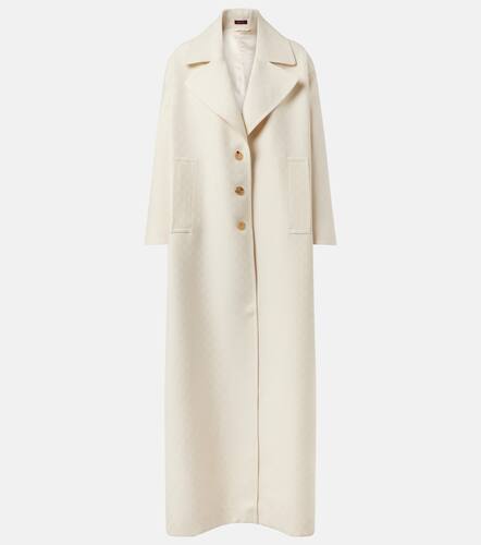 GG Jacquard wool and silk crepe coat - Gucci - Modalova